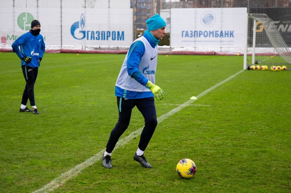 Тренировка «Зенита» перед матчем с «Динамо»