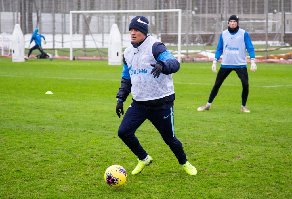 Тренировка «Зенита» перед матчем с «Динамо»