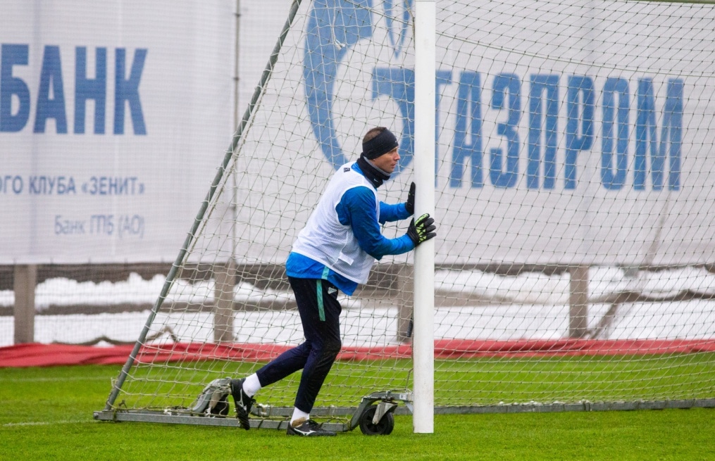 Тренировка «Зенита» перед матчем с «Динамо»