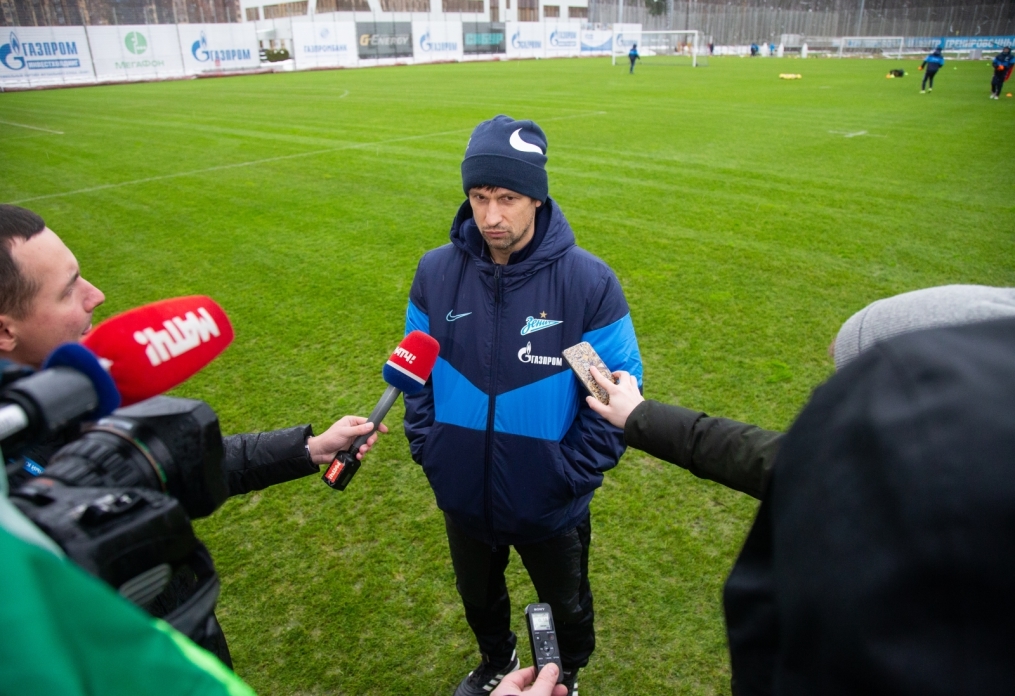 Тренировка «Зенита» перед матчем с «Динамо»