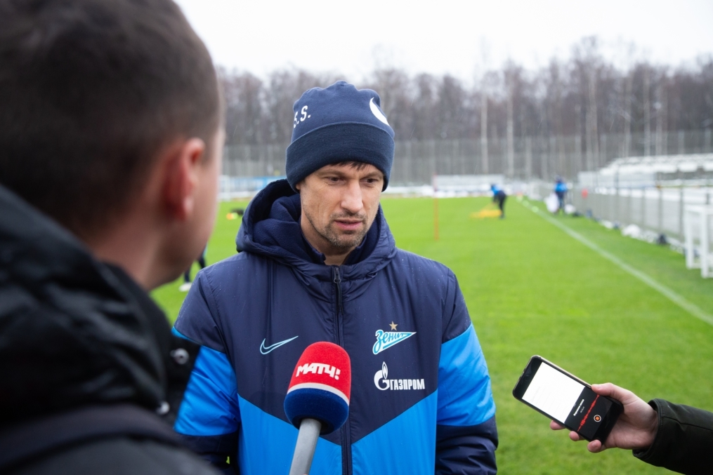 Тренировка «Зенита» перед матчем с «Динамо»