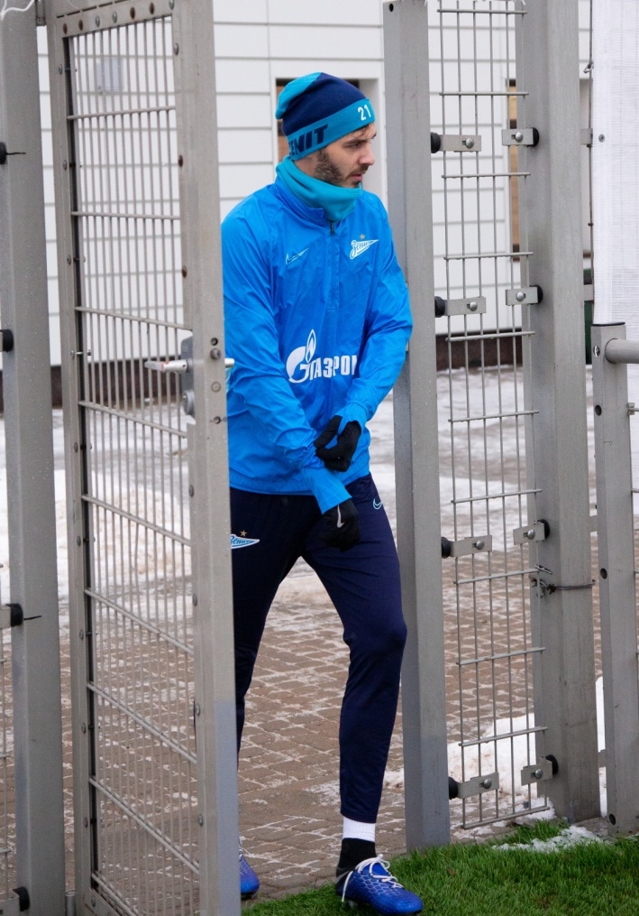 Тренировка «Зенита» перед матчем с «Динамо»