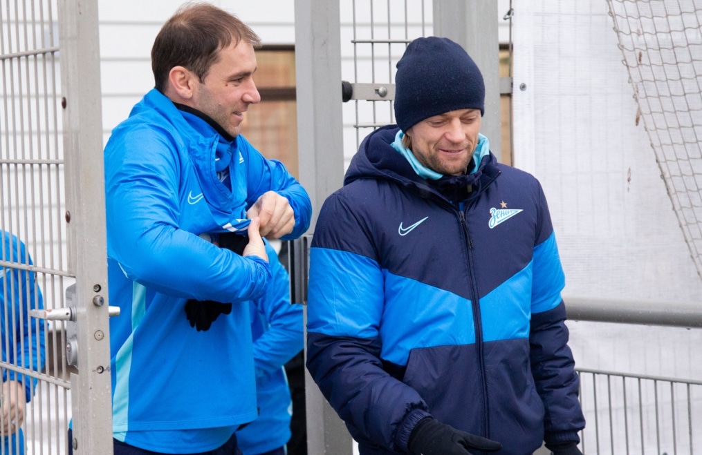 Тренировка «Зенита» перед матчем с «Динамо»