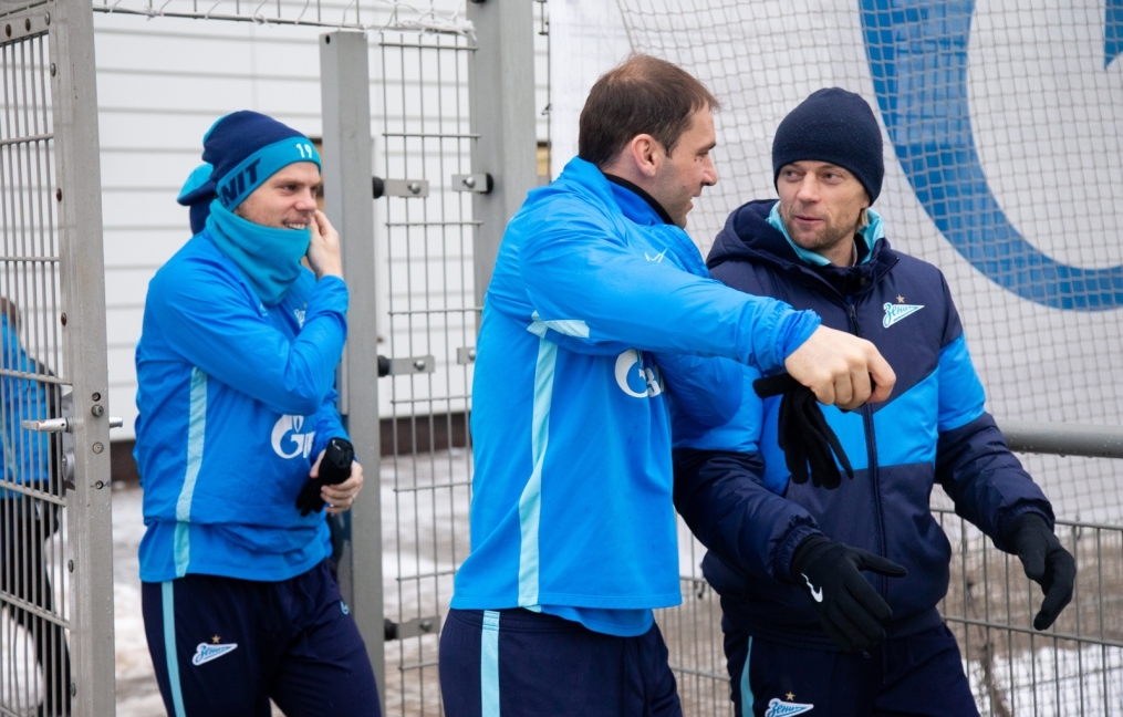 Тренировка «Зенита» перед матчем с «Динамо»