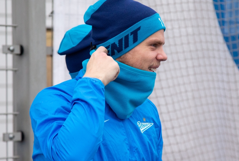 Тренировка «Зенита» перед матчем с «Динамо»