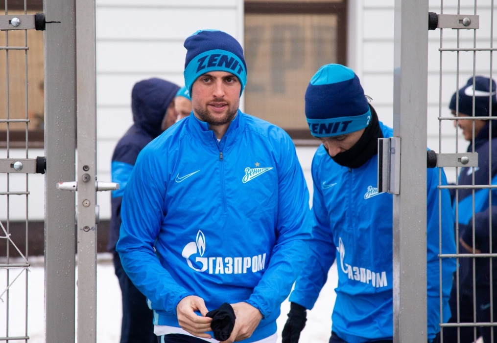 Тренировка «Зенита» перед матчем с «Динамо»