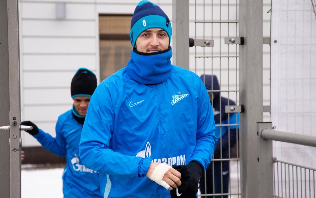 Тренировка «Зенита» перед матчем с «Динамо»