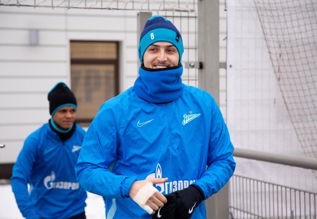 Тренировка «Зенита» перед матчем с «Динамо»