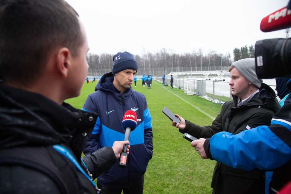 Тренировка «Зенита» перед матчем с «Динамо»