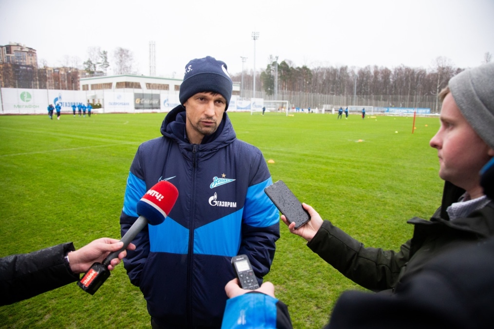 Тренировка «Зенита» перед матчем с «Динамо»