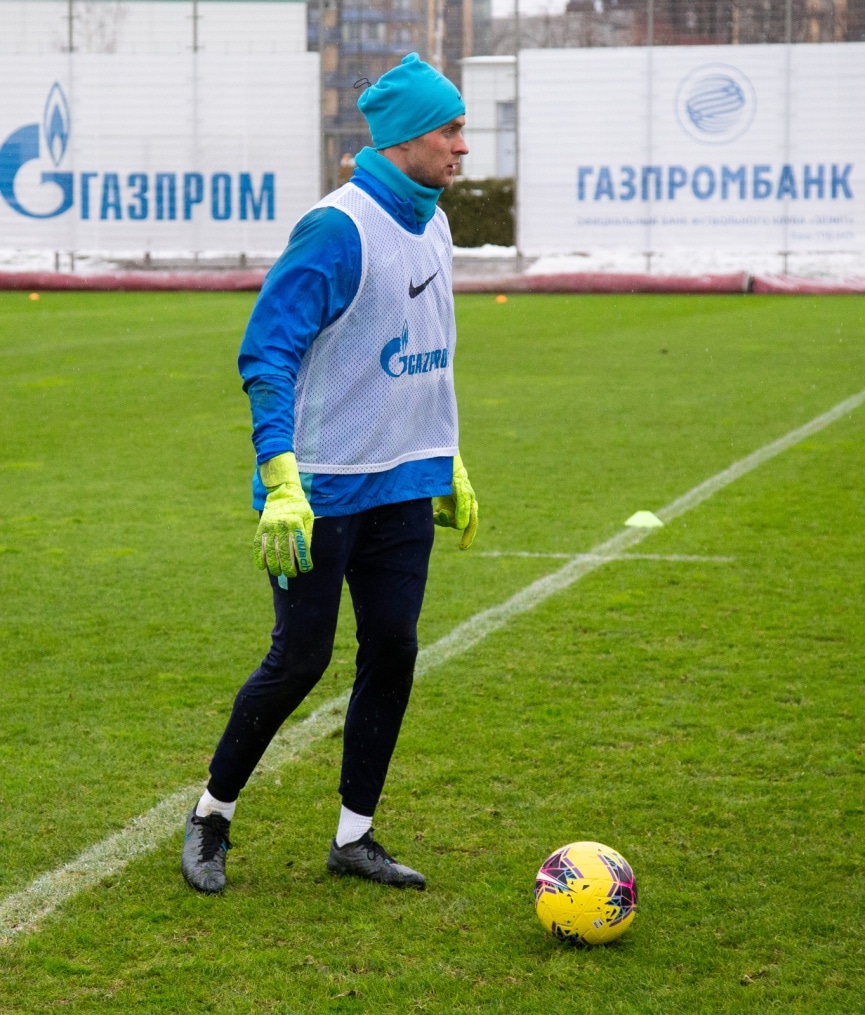 Тренировка «Зенита» перед матчем с «Динамо»