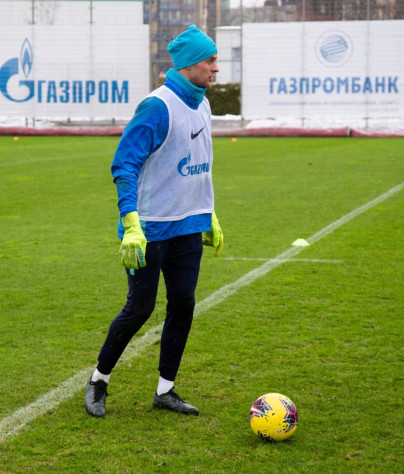 Тренировка «Зенита» перед матчем с «Динамо»