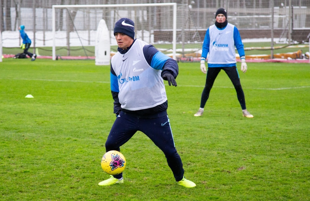 Тренировка «Зенита» перед матчем с «Динамо»
