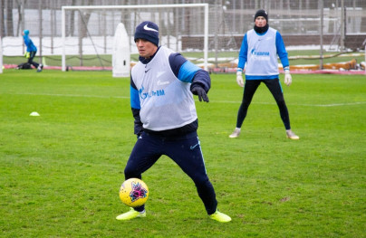 Тренировка «Зенита» перед матчем с «Динамо»