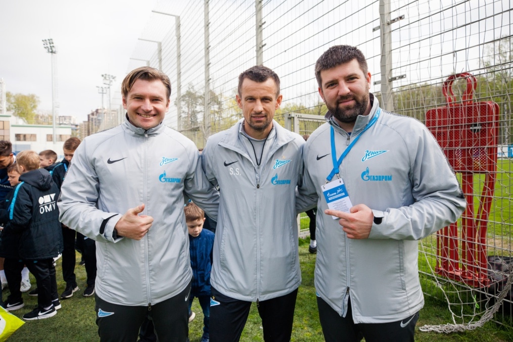 Команда Академии на тренировке ФК «Зенит»