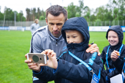 Команда Академии на тренировке ФК «Зенит»