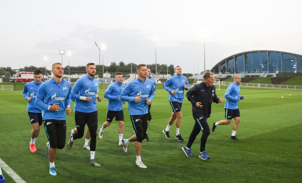 «Газпром»-тренировочные сборы в Катаре: 14 января, вечерняя тренировка