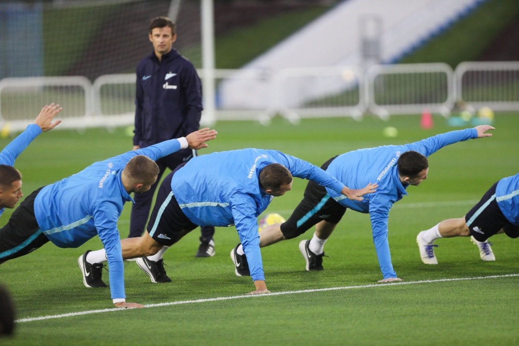 «Газпром»-тренировочные сборы в Катаре: 14 января, вечерняя тренировка