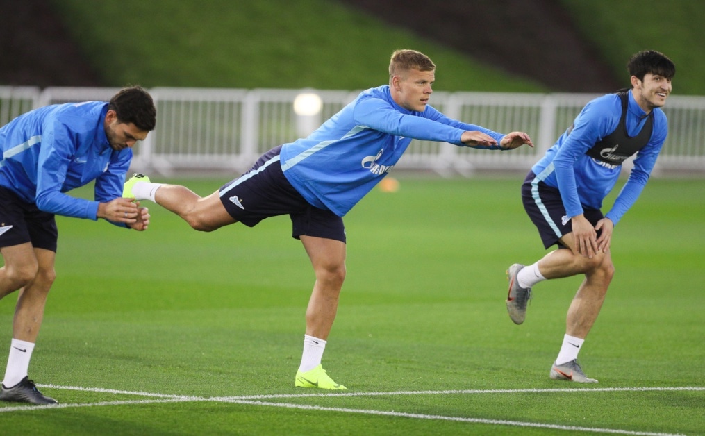 «Газпром»-тренировочные сборы в Катаре: 14 января, вечерняя тренировка