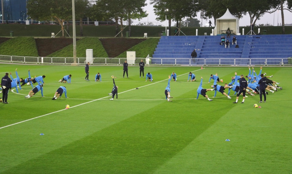 «Газпром»-тренировочные сборы в Катаре: 14 января, вечерняя тренировка