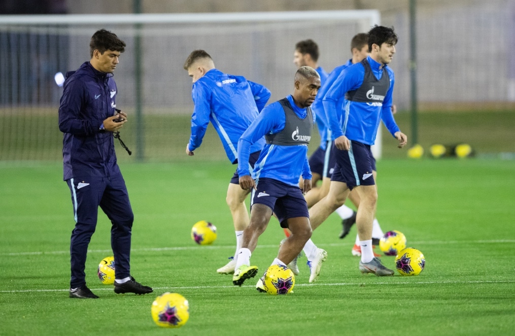 «Газпром»-тренировочные сборы в Катаре: 14 января, вечерняя тренировка
