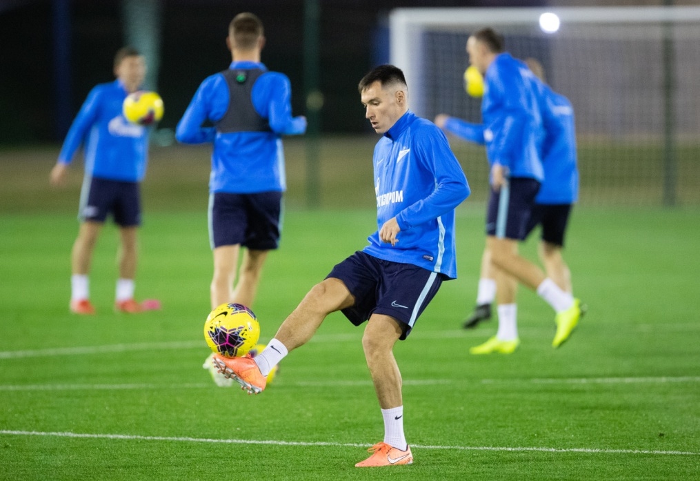 «Газпром»-тренировочные сборы в Катаре: 14 января, вечерняя тренировка