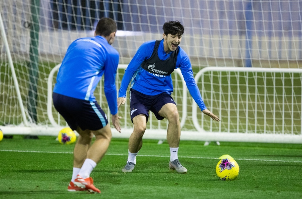 «Газпром»-тренировочные сборы в Катаре: 14 января, вечерняя тренировка
