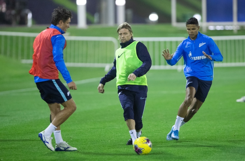 «Газпром»-тренировочные сборы в Катаре: 14 января, вечерняя тренировка