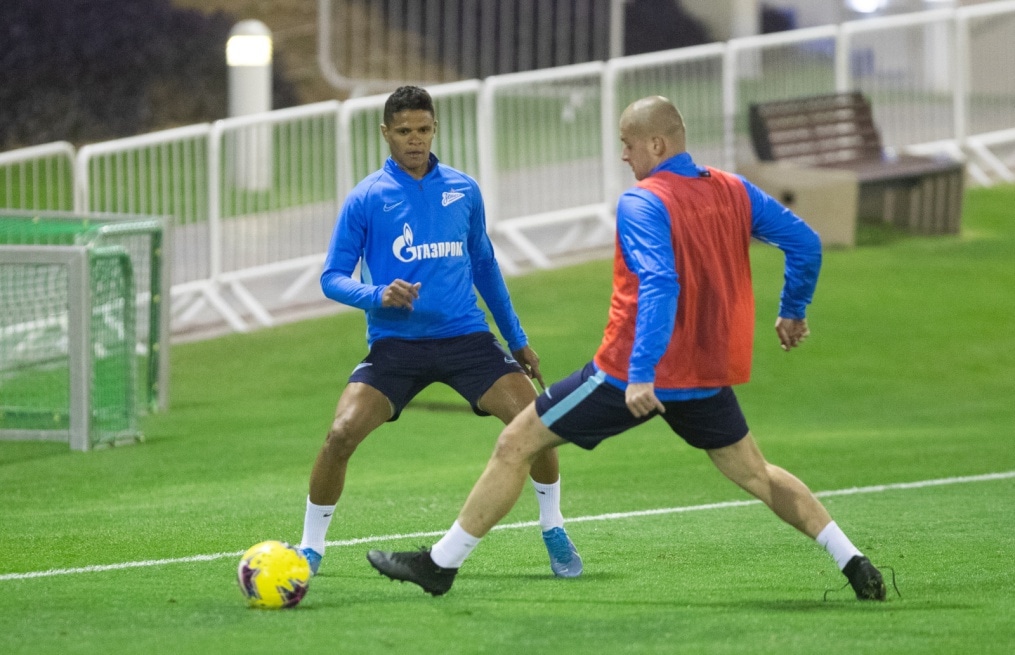 «Газпром»-тренировочные сборы в Катаре: 14 января, вечерняя тренировка