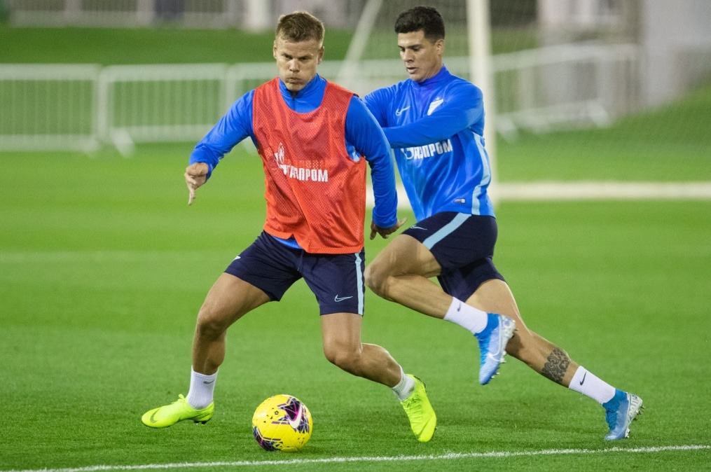 «Газпром»-тренировочные сборы в Катаре: 14 января, вечерняя тренировка