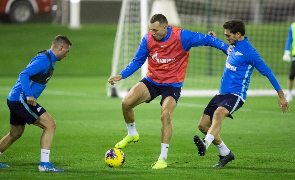 «Газпром»-тренировочные сборы в Катаре: 14 января, вечерняя тренировка