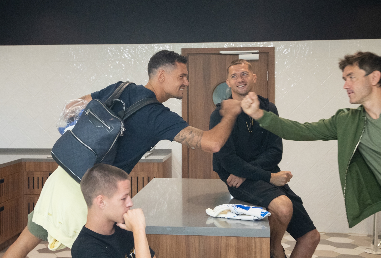 Первый день Деяна Ловрена в «Газпром»-тренировочном центре