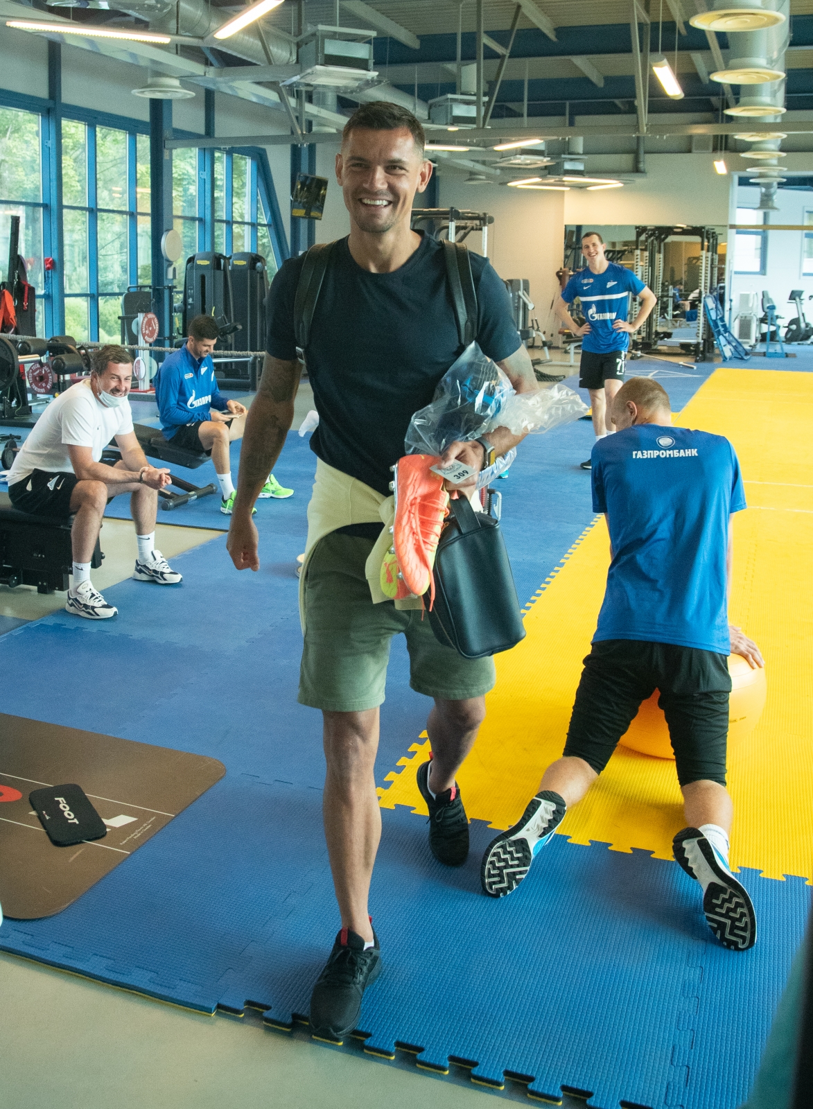 Первый день Деяна Ловрена в «Газпром»-тренировочном центре