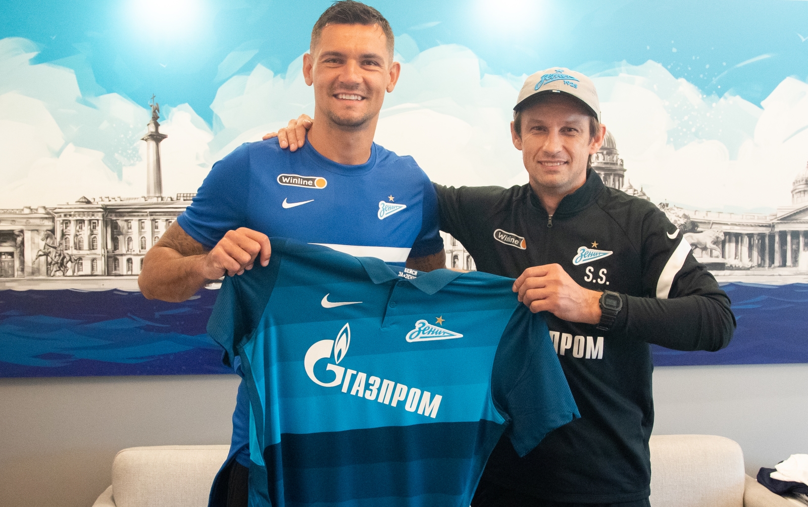 Первый день Деяна Ловрена в «Газпром»-тренировочном центре