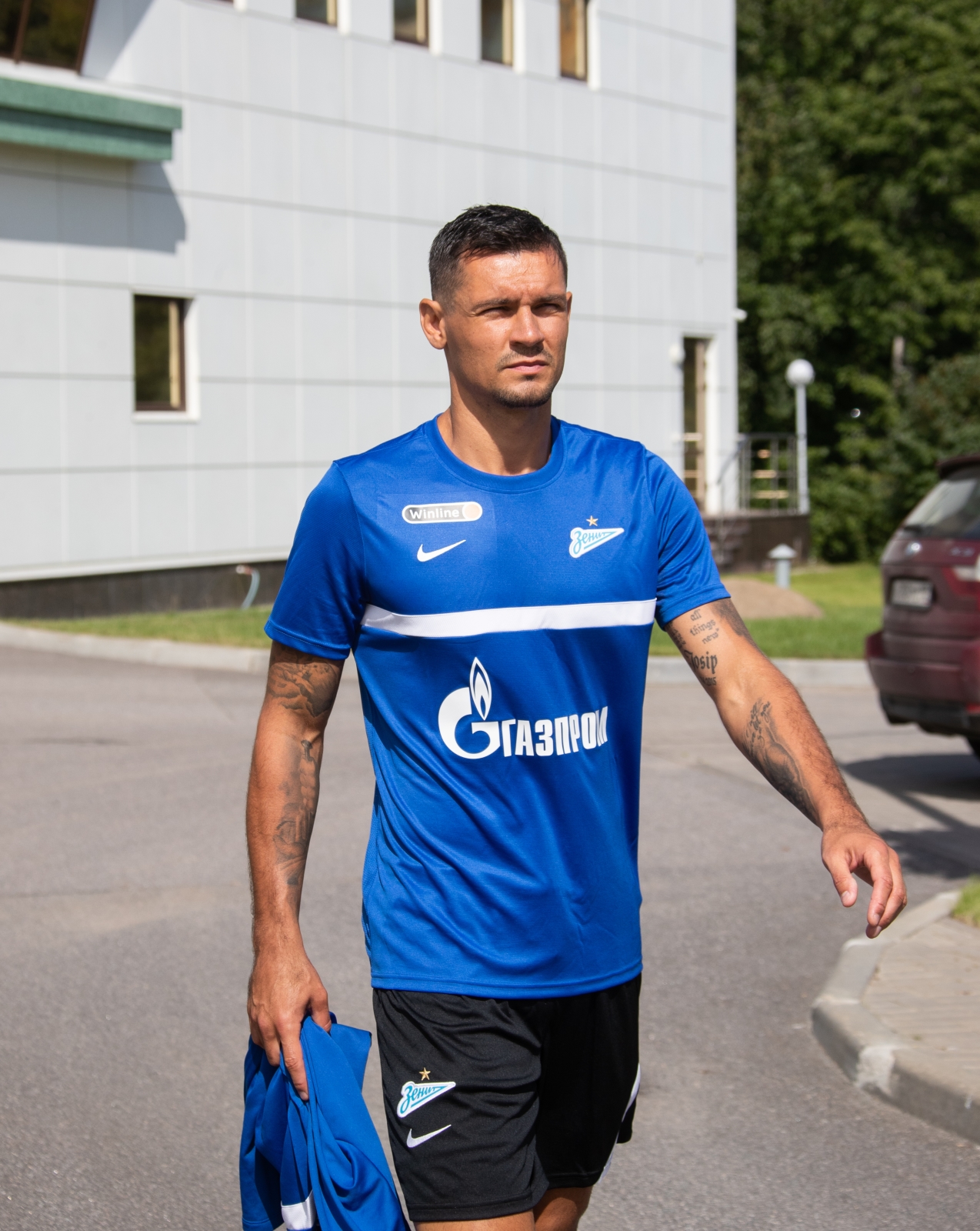 Первый день Деяна Ловрена в «Газпром»-тренировочном центре