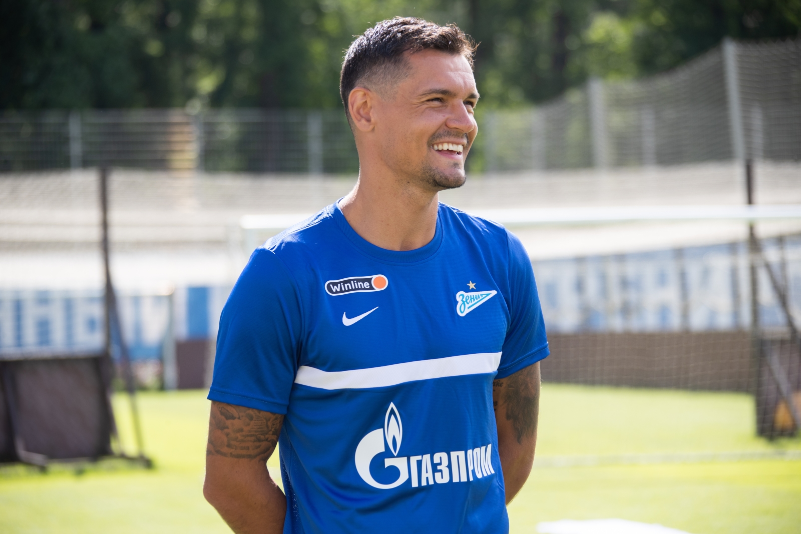 Первый день Деяна Ловрена в «Газпром»-тренировочном центре