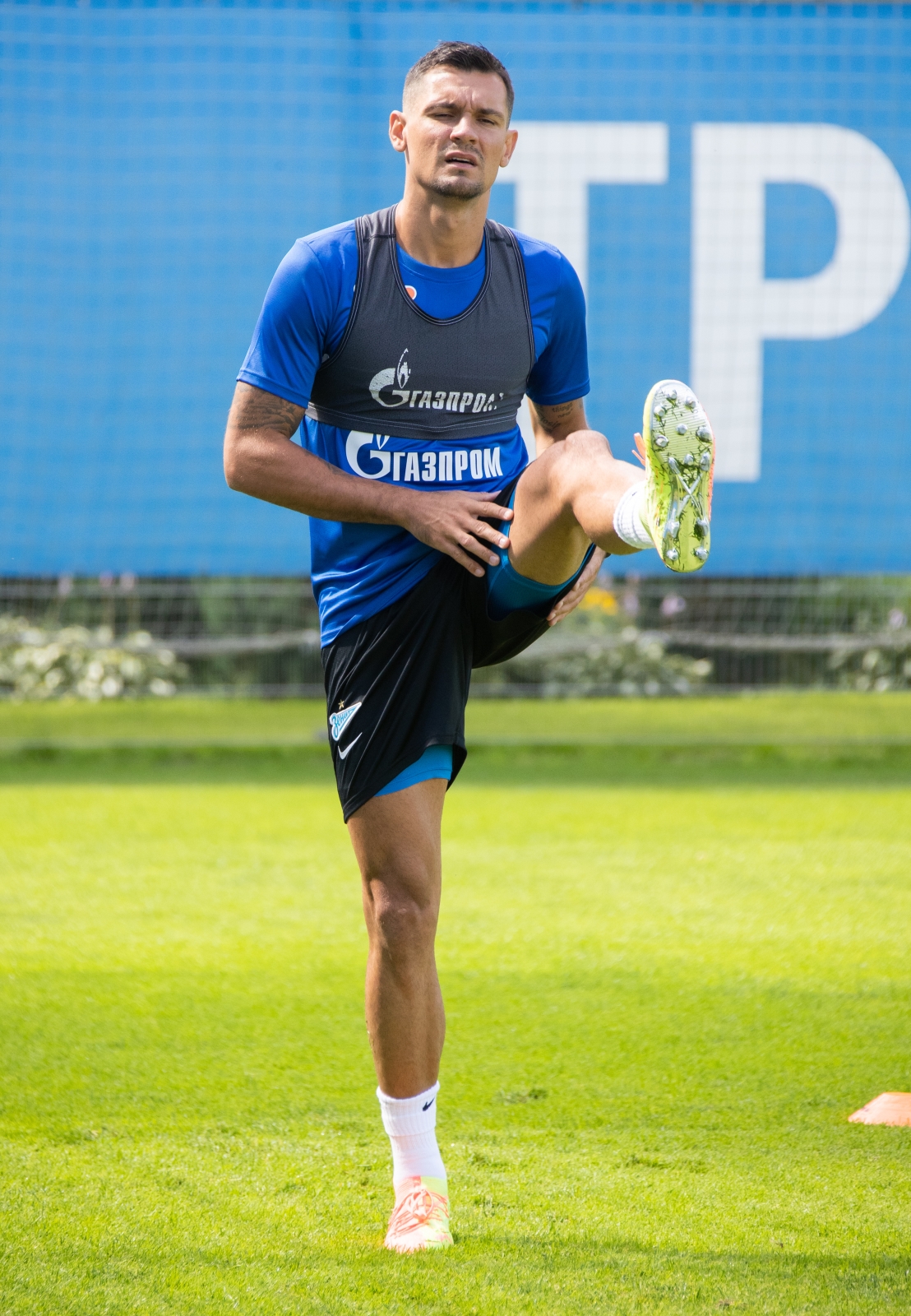 Первый день Деяна Ловрена в «Газпром»-тренировочном центре