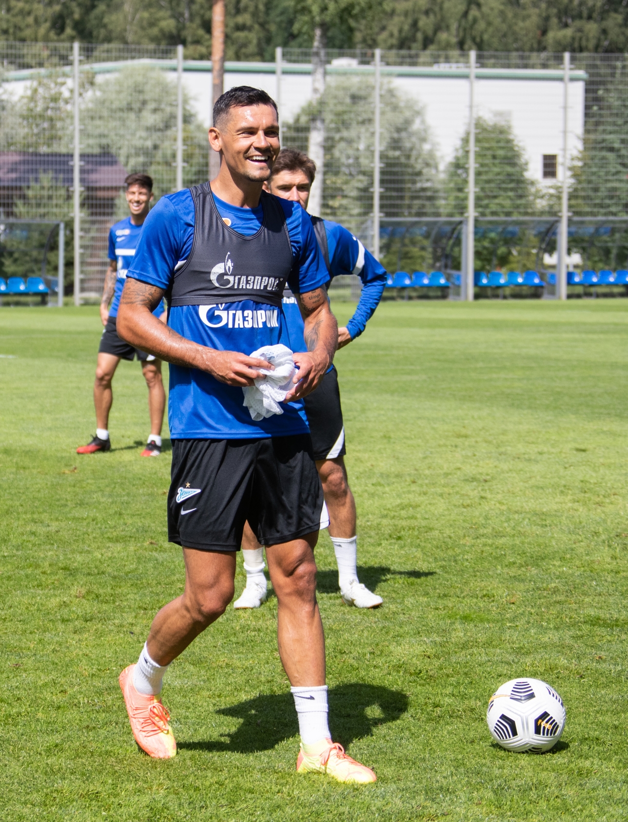 Первый день Деяна Ловрена в «Газпром»-тренировочном центре