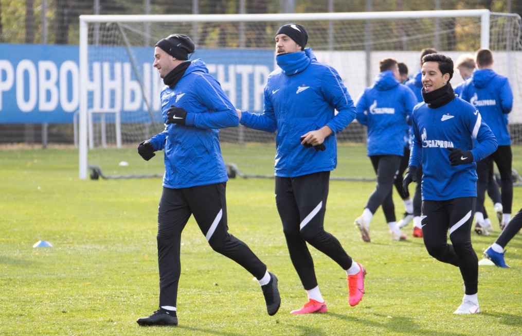 Открытая тренировка «Зенита» перед матчем с «Брюгге»