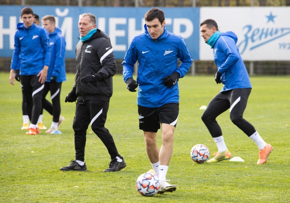 Открытая тренировка «Зенита» перед матчем с «Брюгге»