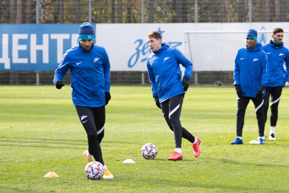 Открытая тренировка «Зенита» перед матчем с «Брюгге»