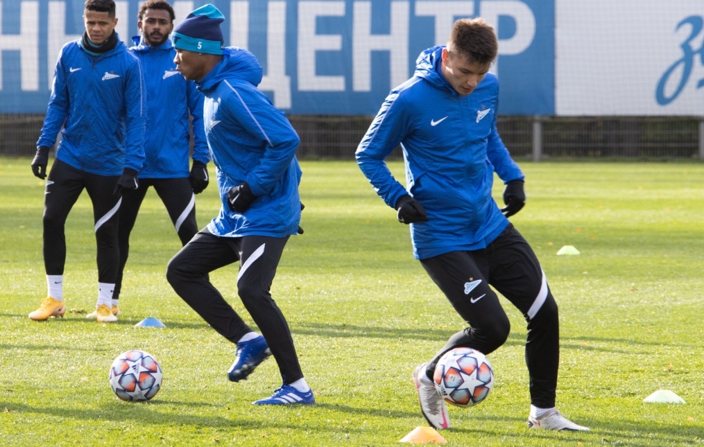 Открытая тренировка «Зенита» перед матчем с «Брюгге»