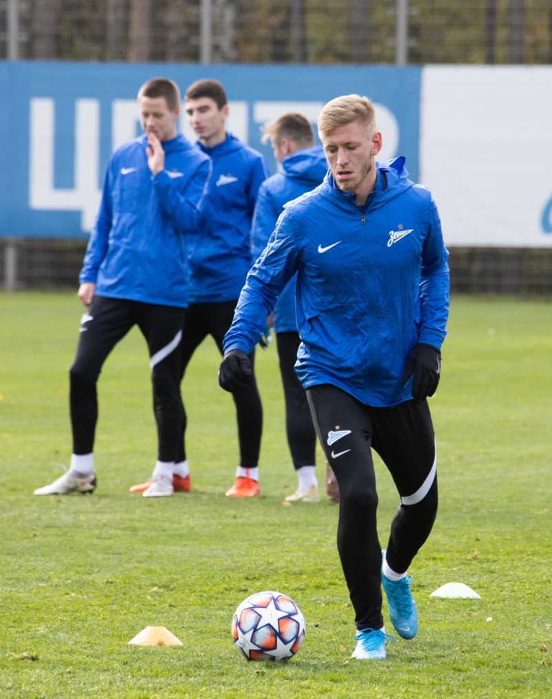 Открытая тренировка «Зенита» перед матчем с «Брюгге»