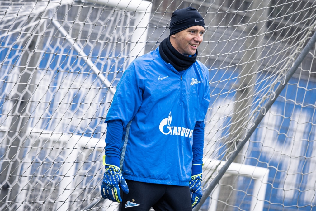 Тренировка «Зенита» перед матчем с «Ахматом»