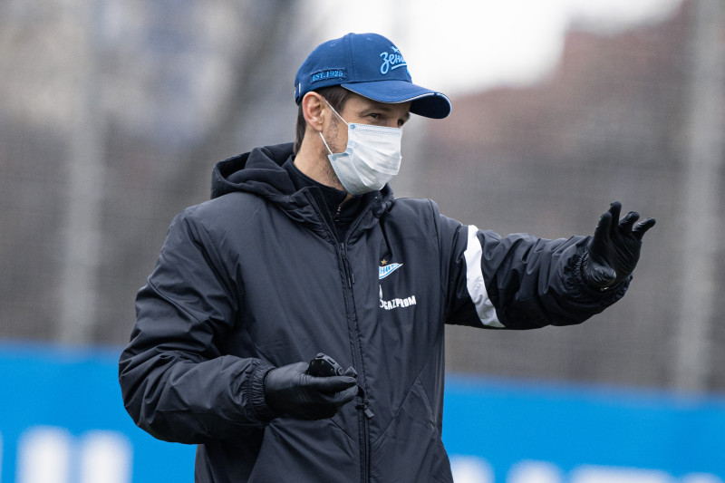 Тренировка «Зенита» перед матчем с «Ахматом»