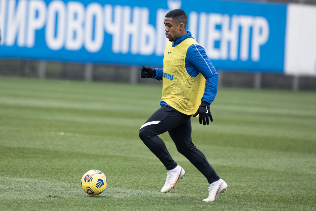 Тренировка «Зенита» перед матчем с «Ахматом»