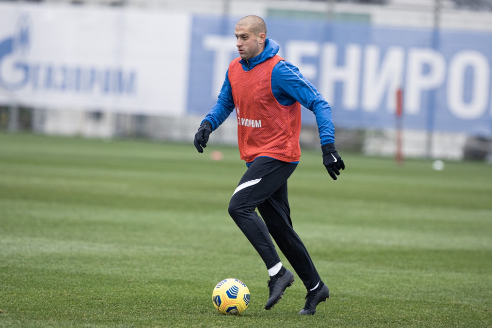 Тренировка «Зенита» перед матчем с «Ахматом»