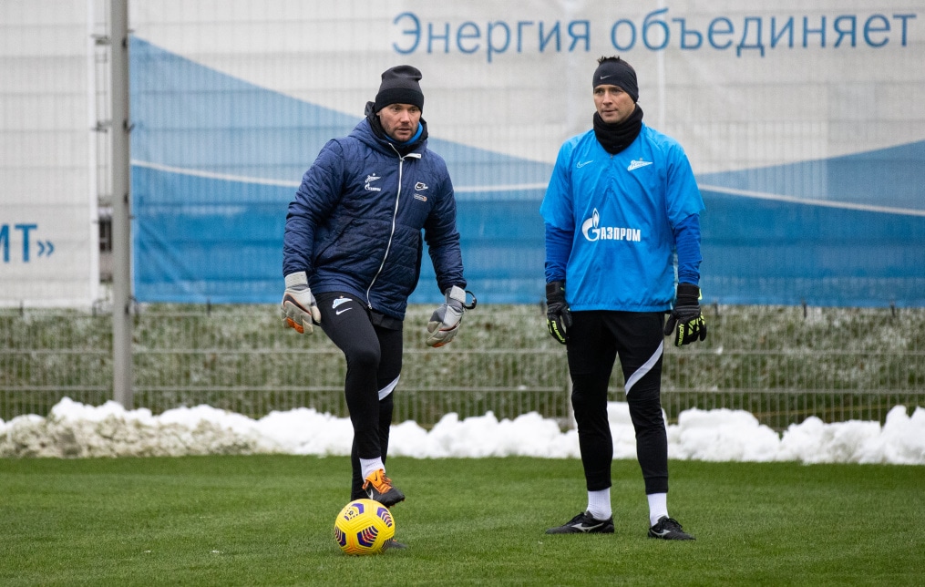 Тренировка «Зенита» перед матчем с «Ахматом»