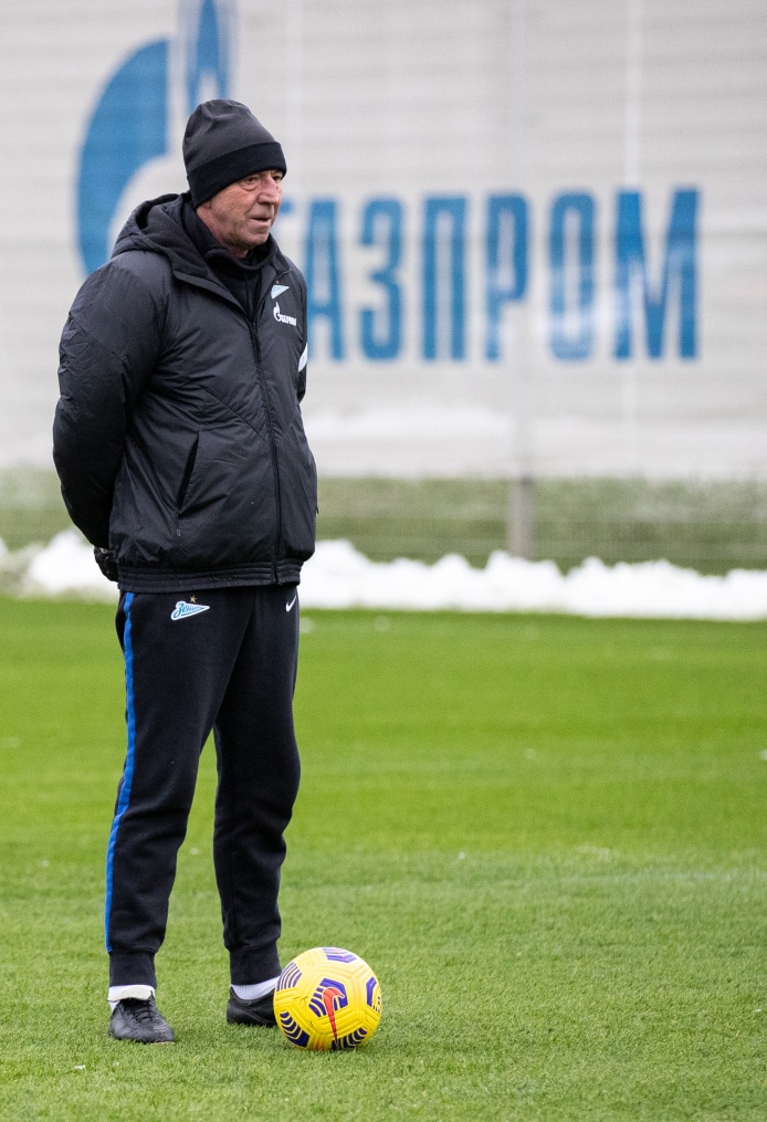 Тренировка «Зенита» перед матчем с «Ахматом»