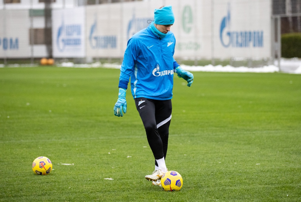 Тренировка «Зенита» перед матчем с «Ахматом»
